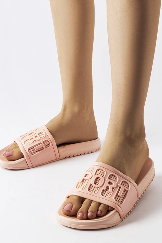 Moiariello Rožinės guminės šlepetės