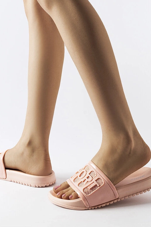 Moiariello Rožinės guminės šlepetės