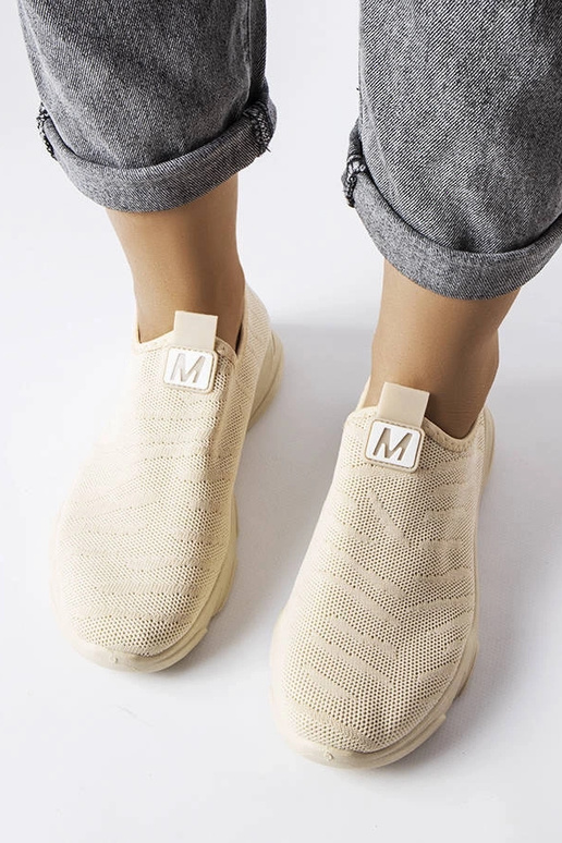 Smėlio spalvos audinio moteriški...