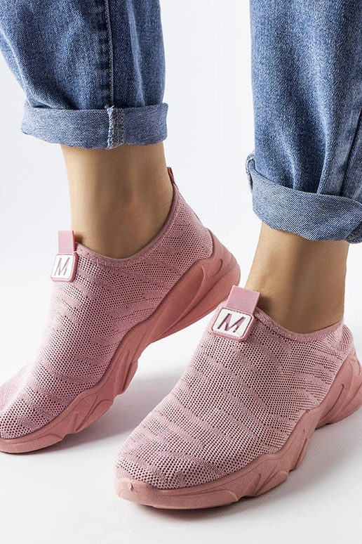 Rožinio audinio moteriški sportiniai...