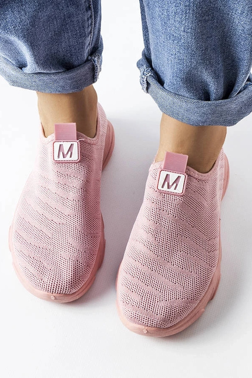 Rožinio audinio moteriški sportiniai...