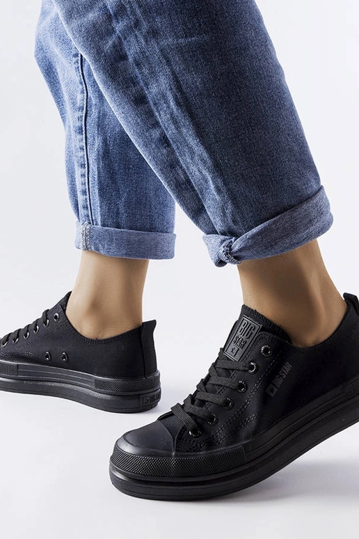Juodi platforminiai sportbačiai Big... Juodi platforminiai sportbačiai Big...