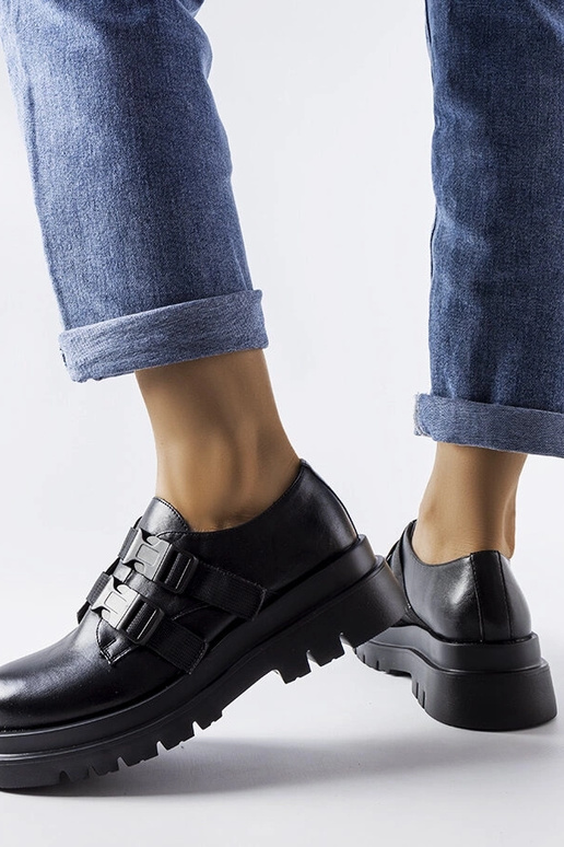 Juodi Prospero platforminiai batai Juodi Prospero platforminiai batai