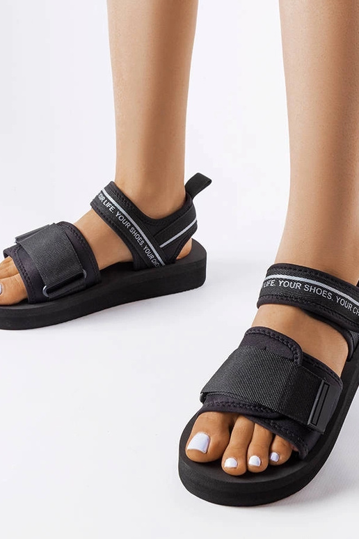 Big Star Black Foam sandalai LL274784 Big Star Black Foam sandalai LL274784