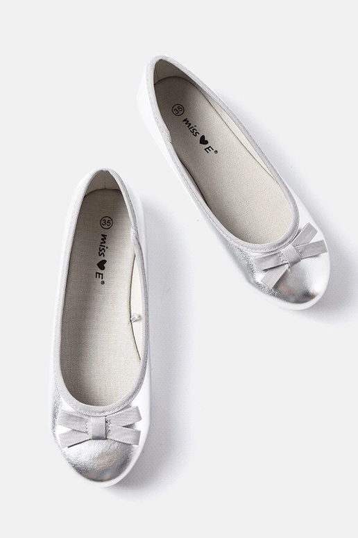 Sidabrinės lakuotos odos Fedro baleto...