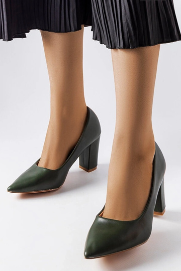 Maurelle Green Pumps su kulnu