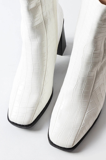 Belluci balti kulkšnies batai su krokodilo dirbtine oda 2