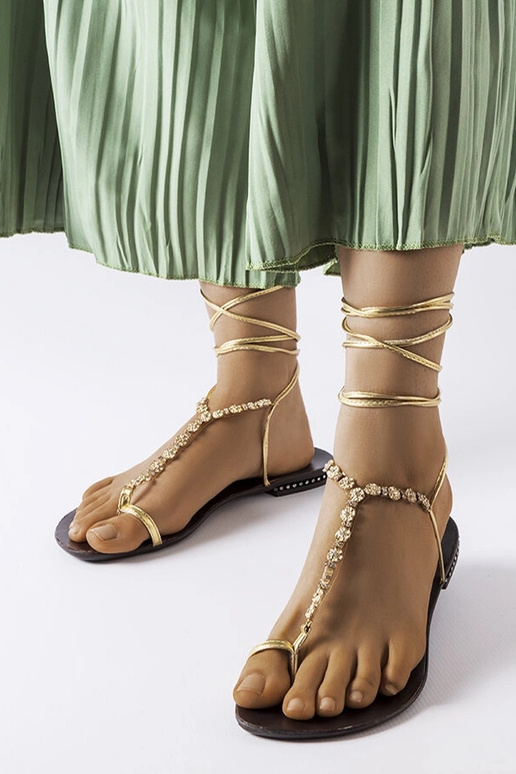 Troghi auksinės basutės su cirkoniais Troghi auksinės basutės su cirkoniais