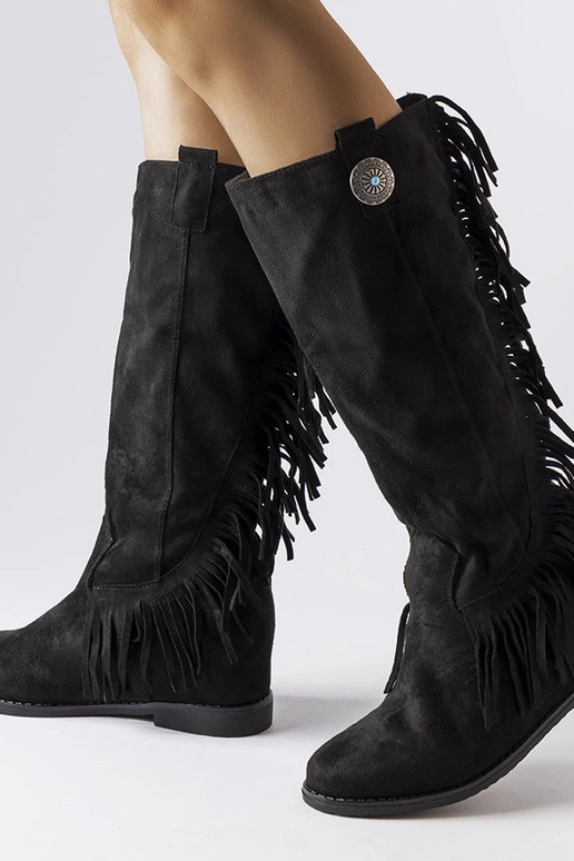 Juodi batai su uždengta platforma Lecore Juodi batai su uždengta platforma Lecore