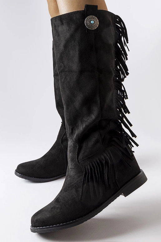 Juodi batai su uždengta platforma Lecore Juodi batai su uždengta platforma Lecore