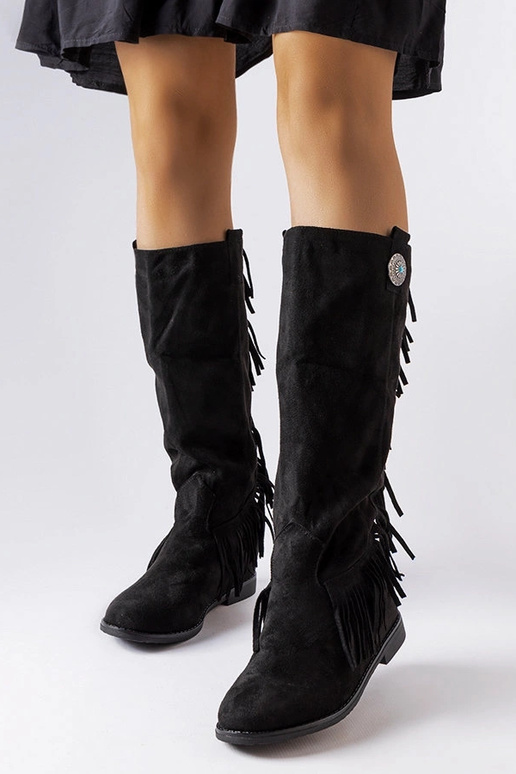 Juodi batai su uždengta platforma Lecore Juodi batai su uždengta platforma Lecore