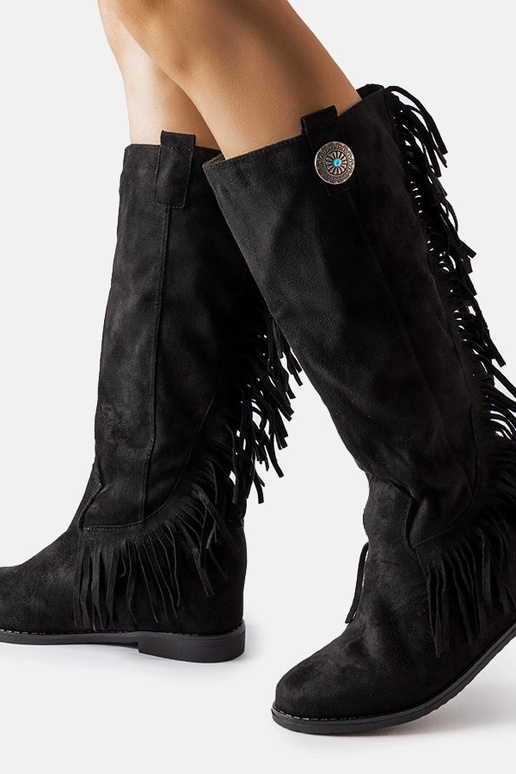 Juodi batai su uždengta platforma Lecore Juodi batai su uždengta platforma Lecore