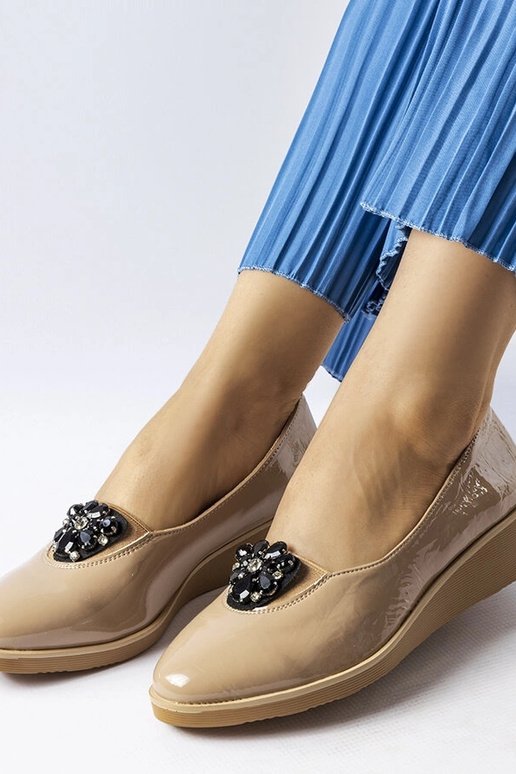 Smėlio spalvos lakiniai baleto...