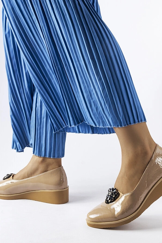 Smėlio spalvos lakiniai baleto...