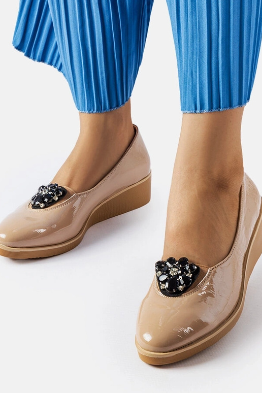 Smėlio spalvos lakiniai baleto...