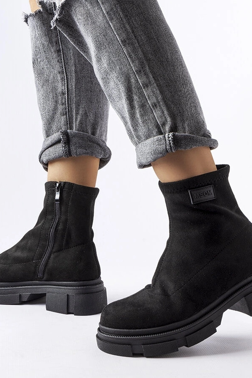 Juodi Inge Suede izoliuoti batai