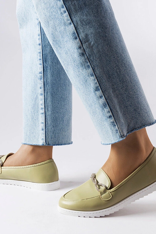 Žali batukai su cirkoniais Paola Žali batukai su cirkoniais Paola