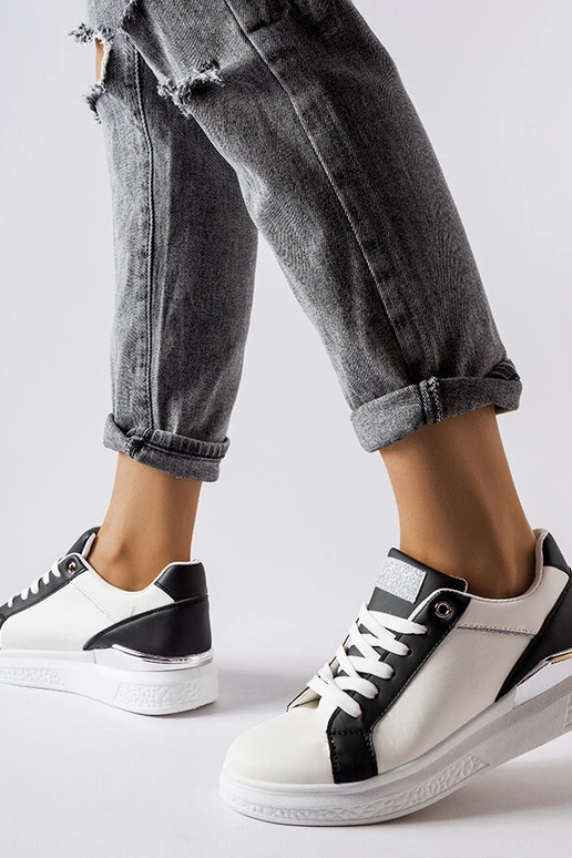 Juodai balti Palais batai su sidabro... Juodai balti Palais batai su sidabro...