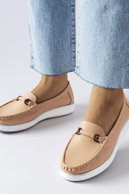 Vinceza Pink odinis vidpadis mokasinai Vinceza Pink odinis vidpadis mokasinai