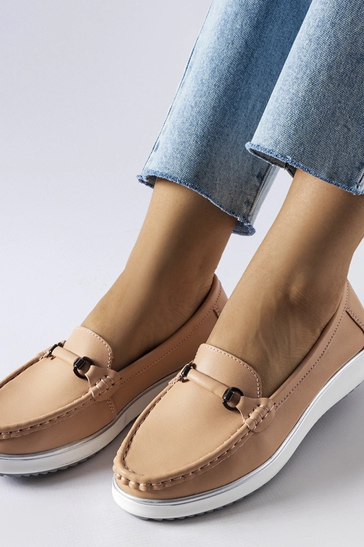 Vinceza Pink odinis vidpadis mokasinai Vinceza Pink odinis vidpadis mokasinai