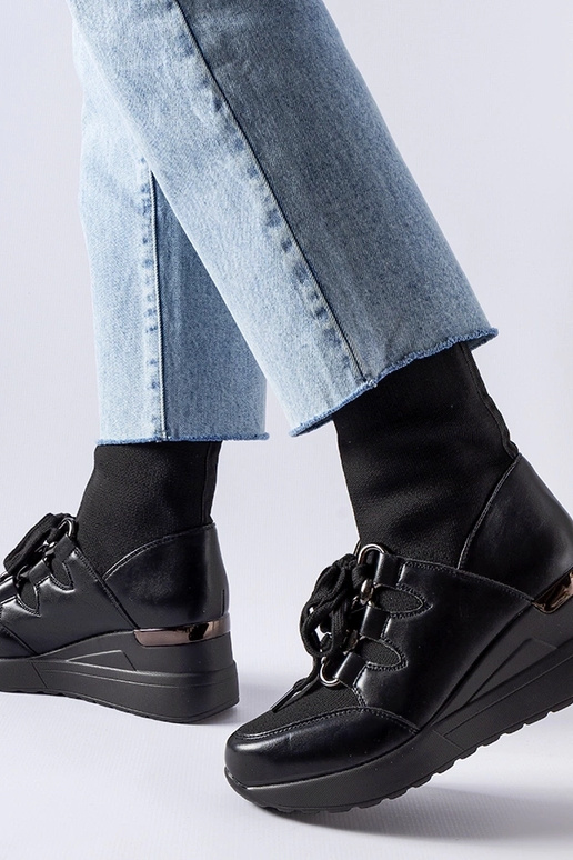 Juodi Rochon kojiniai batai