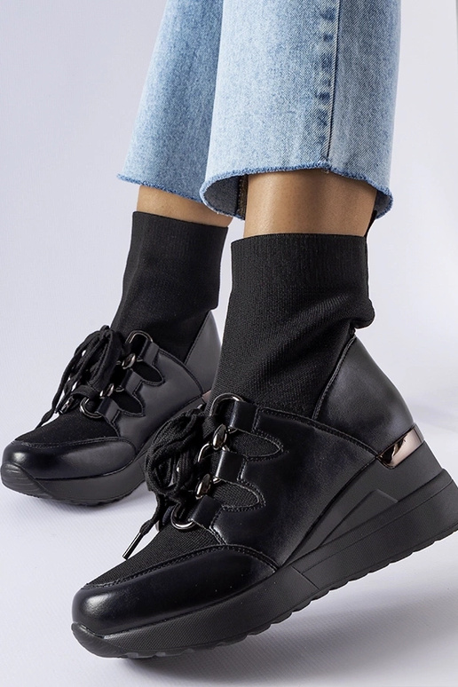 Juodi Rochon kojiniai batai