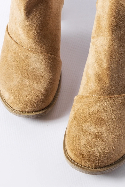 Smėlio spalvos kulkšnies batai su...