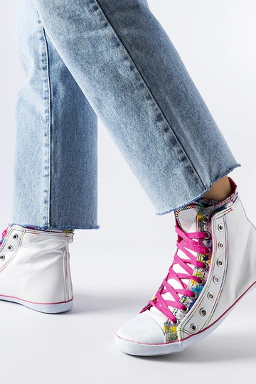 Balti gėlėti marphisa batai 2