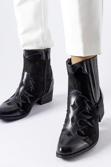 Juodi kaubojiški batai su...