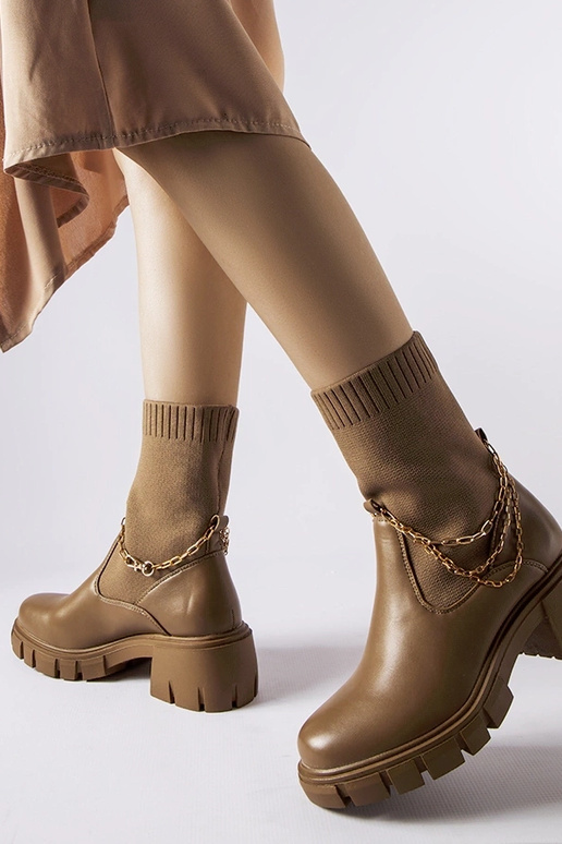 Rudi batai su elastiniu kotu Naser