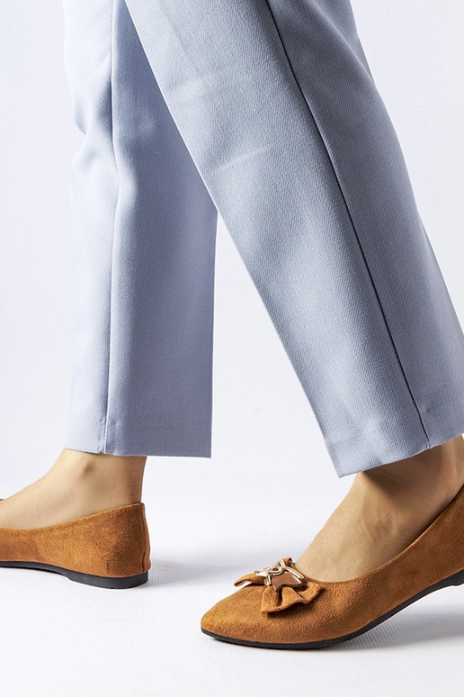 Jette Brown smailių pirštų balerinos Jette Brown smailių pirštų balerinos