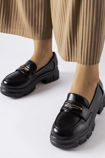 Juodi mokasinai su matomu...