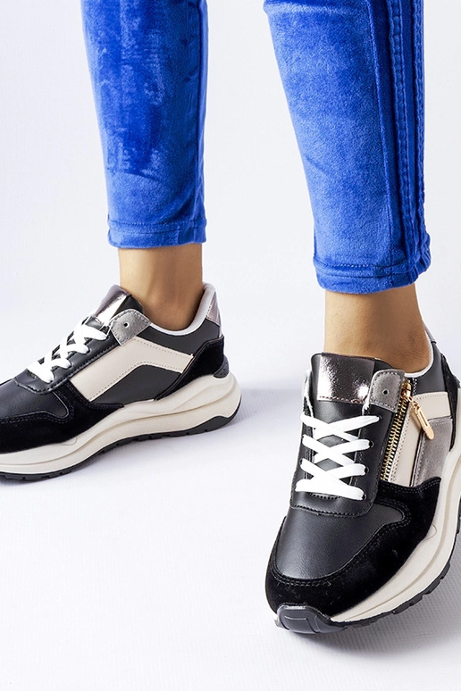 Cecchi juodi ir balti sportbačiai