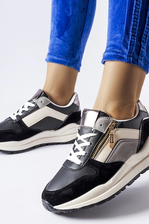 Cecchi juodi ir balti sportbačiai