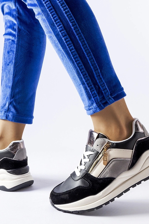 Cecchi juodi ir balti sportbačiai