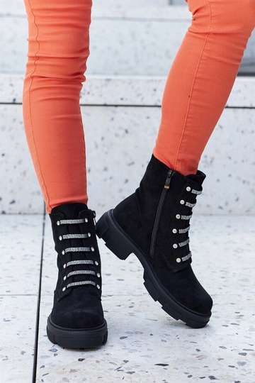 Juodi kulkšnies batai su... 2