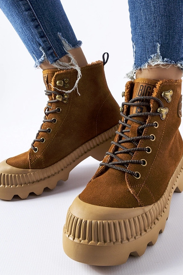 Ruda odinė rankinė BIG STAR... 2