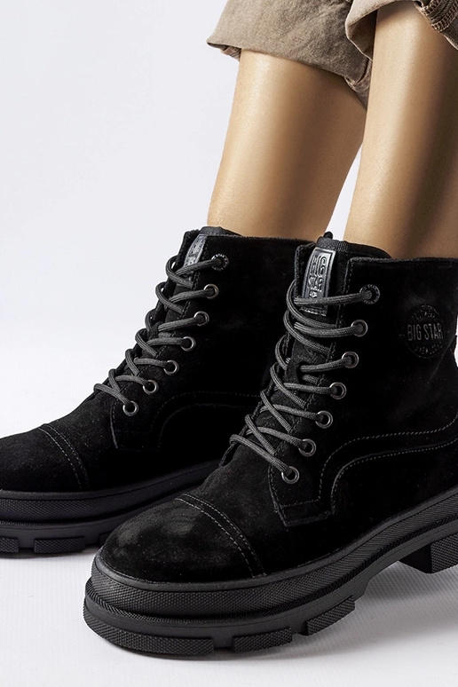 Juoda odinė rankinė BIG STAR KK274524