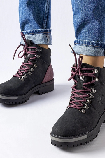 Juodos ir bordo spalvos „Big Star“ batai MM274318