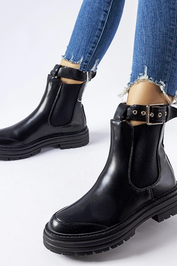 Juodi kulkšnies batai su...