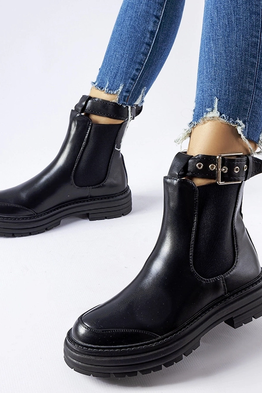 Juodi kulkšnies batai su...