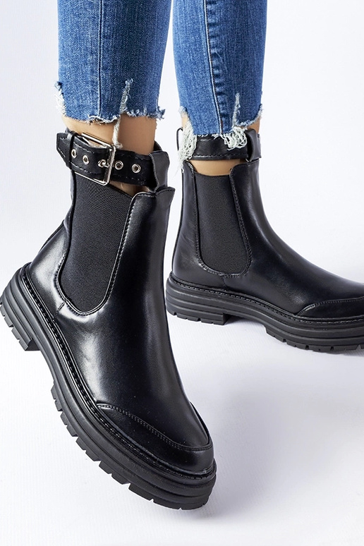 Juodi kulkšnies batai su...