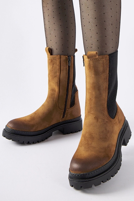 Rudos spalvos izoliuoti aukštaauliai...