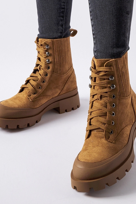 Rudi ekologiški zomšiniai batai Orson