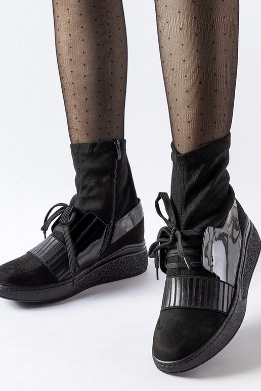 Juodi „Spoleto“ kojiniai batai Juodi „Spoleto“ kojiniai batai