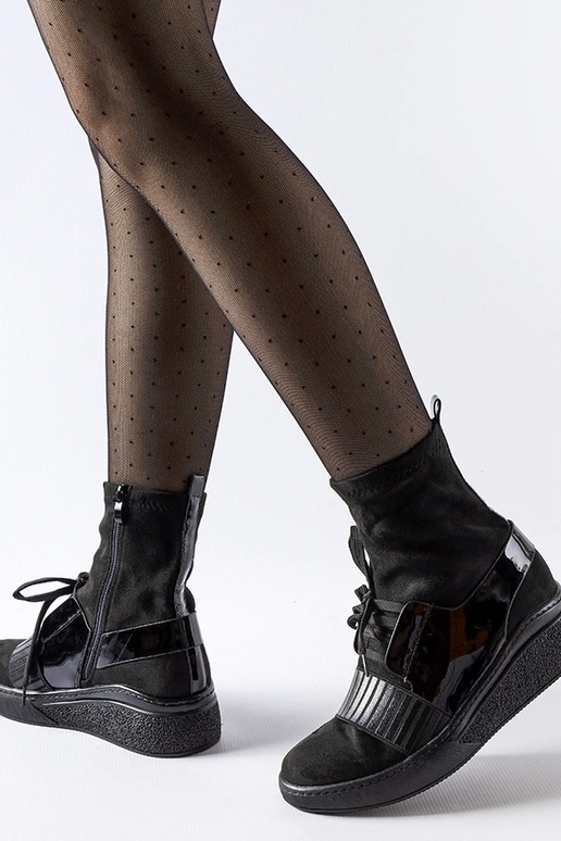 Juodi „Spoleto“ kojiniai batai Juodi „Spoleto“ kojiniai batai