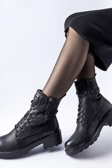 Juodi auliniai batai su...