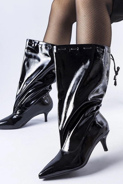 Juodi žemakulniai batai Clinton