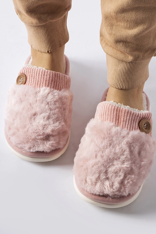 Rožinės spalvos izoliuotos šlepetės...