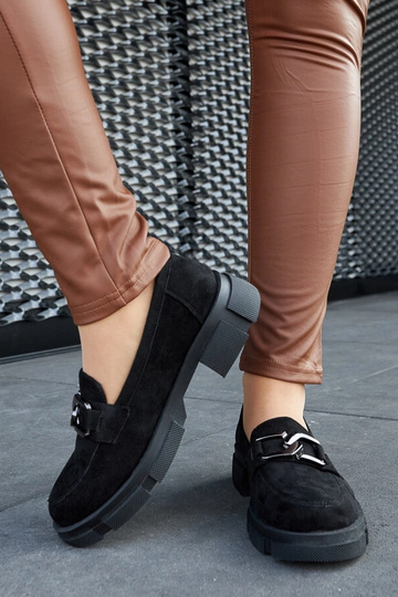 Juodi masyvūs mokasynai su... 2